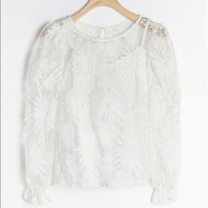 Anthropologie lace top NWT